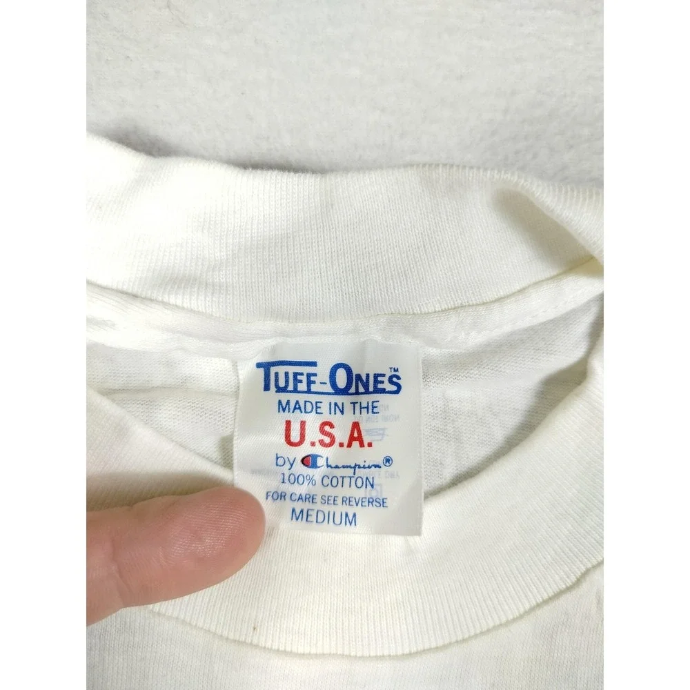 Vintage Champion Beach Boys REO Shirt Mens Medium White Stargate 88 Band Tee - Picture 3 of 9